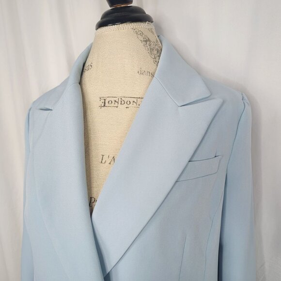 Avec Les Filles Blazer Small Blue Double Button - Picture 2 of 10